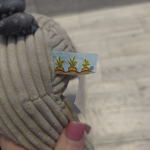 Bunnies By The Bay Gray Elephant 7" Inch Plush Corduroy Ribbed Stuffed Animal - Picture 6 of 9